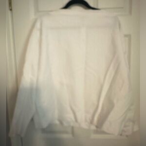 Banana Republic White 3/4 sleeve heavy cotton shirt